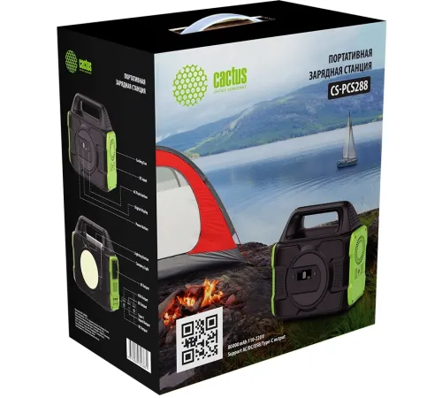 Электростанция портативная Cactus CS-PCS288 80000mAh 2.1A 3xUSB черный