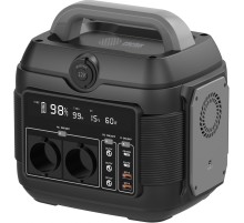 Электростанция портативная Cactus CS-PCS576 160000mAh 5A QC3.0 2xUSB черный/серый