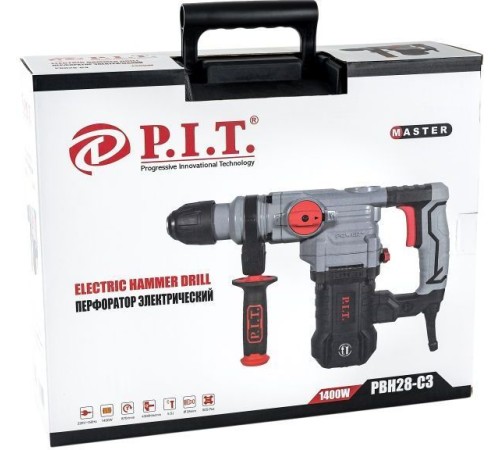 Перфоратор P.I.T. PBH28-C3 патрон:SDS-plus уд.:5.5Дж 1400Вт (кейс в комплекте)