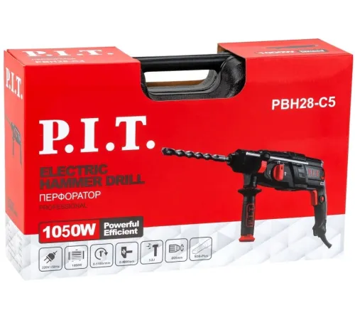 Перфоратор P.I.T. PBH28-C5 патрон:SDS-plus уд.:3.2Дж 1050Вт