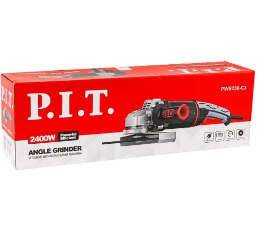 Углошлифовальная машина P.I.T. PWS230-C3 2400Вт 6500об/мин рез.шпин.:M14 d=230мм