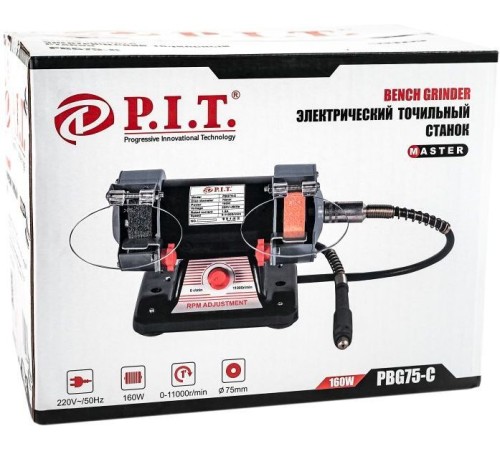 Станок заточной P.I.T. PBG75-C МАСТЕР 160W (PBG75-C)
