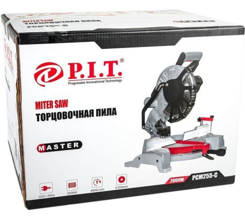 Торцовочная пила P.I.T. PCM255-C МАСТЕР 2000Вт 4800об/мин d=255мм