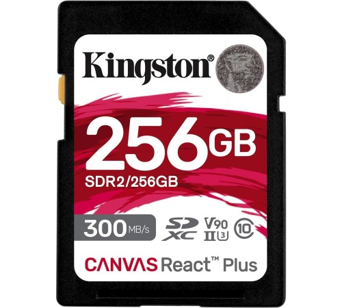 Флеш карта SDXC 256Gb Class10 Kingston SDR2/256GB Canvas React Plus w/o adapter