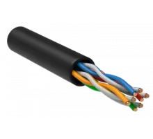 Кабель информационный ITK LC3-C5E04-129 кат.5е U/UTP не экранированный 4X2X24AWG LSZH внешний 305м черный
