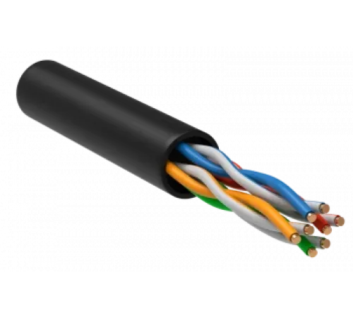 Кабель информационный ITK LC3-C5E04-129 кат.5е U/UTP не экранированный 4X2X24AWG LSZH внешний 305м черный Кабель информационный ITK LC3-C5E04-129 кат.5е U/UTP не экранированный 4X2X24AWG LSZH внешний 305м черный