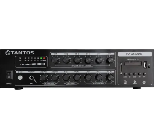 Усилитель Tantos TSo-AA120MZ 120Вт черный (00-00025063)