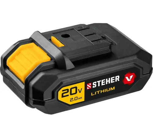 Дрель-шуруповерт STEHER CDB-200-1, 20 В, 2 Ач, аккумуляторная