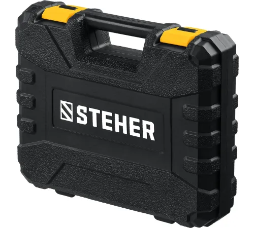Дрель-шуруповерт STEHER CDB-200-1, 20 В, 2 Ач, аккумуляторная