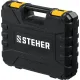 Дрель-шуруповерт STEHER CDB-200-1, 20 В, 2 Ач, аккумуляторная