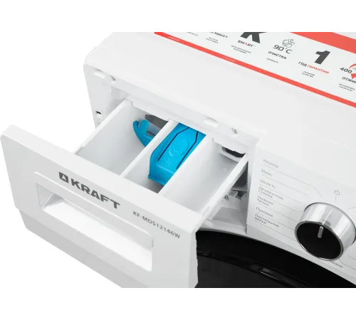 Стиральная машина Kraft KF-MDS12146W класс: A+++ загр.фронтальная макс.:12кг белый инвертор Стиральная машина Kraft KF-MDS12146W класс: A+++ загр.фронтальная макс.:12кг белый инвертор