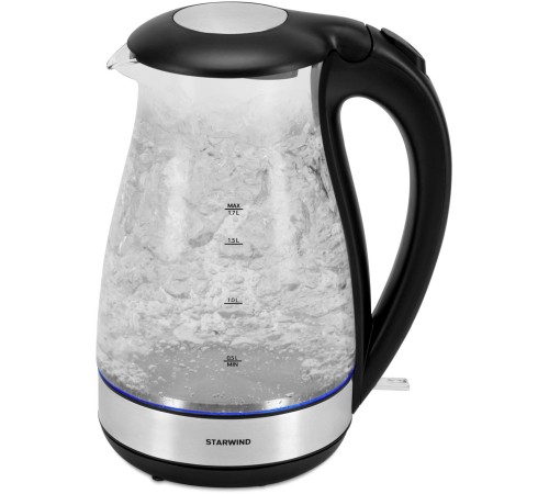 Чайник электрический Starwind SKP3039 1.7л. 2200Вт черный (корпус: стекло) Чайник электрический Starwind SKP3039 1.7л. 2200Вт черный (корпус: стекло)