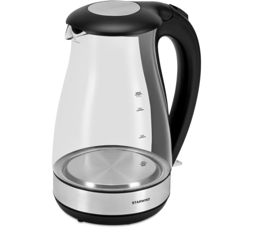 Чайник электрический Starwind SKP3039 1.7л. 2200Вт черный (корпус: стекло) Чайник электрический Starwind SKP3039 1.7л. 2200Вт черный (корпус: стекло)