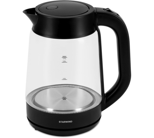 Чайник электрический Starwind SKG4030 1.7л. 2200Вт черный (корпус: стекло) Чайник электрический Starwind SKG4030 1.7л. 2200Вт черный (корпус: стекло)