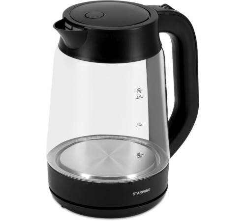 Чайник электрический Starwind SKG4030 1.7л. 2200Вт черный (корпус: стекло) Чайник электрический Starwind SKG4030 1.7л. 2200Вт черный (корпус: стекло)