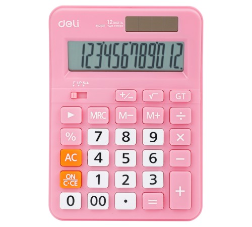 Калькулятор настольный Deli EM210FPINK розовый 12-разр. Калькулятор настольный Deli EM210FPINK розовый 12-разр.