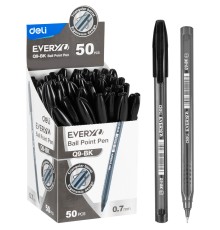 Ручка шариков. Deli EQ9-BK черн d=0.7мм черн. черн.