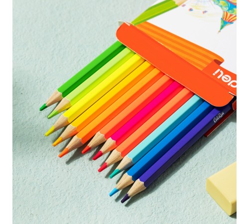 Карандаши цв. Deli EC128-12 ColoRun шестигран. дерево 12цв. коробка/европод. (12шт) Карандаши цв. Deli EC128-12 ColoRun шестигран. дерево 12цв. коробка/европод. (12шт)
