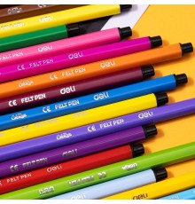 Фломастеры Deli EC156-24 24цв. пластиковая туба