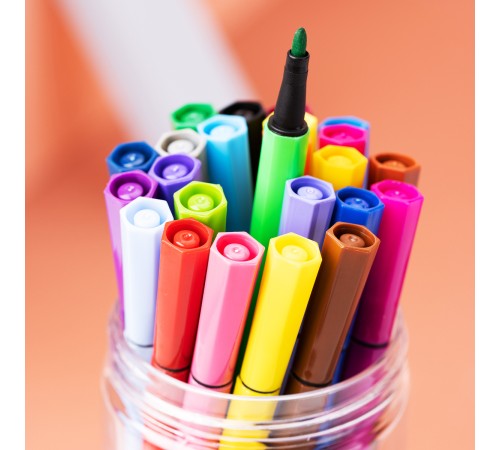 Фломастеры Deli EC156-24 24цв. пластиковая туба