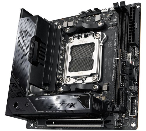 Материнская плата ASUS ROG STRIX X670E-E GAMING WIFI, Socket AM5, X670, 2*DDR5, HDMI + 2xUSB4, 2xSATA3 + RAID, M2, Audio, Gb LAN, USB 3.2, USB 2.0, mIATX; 90MB1B70-M0EAY0 (ROG STRIX X670E-I GAMING WIFI)