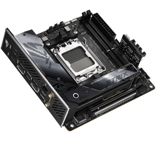 Материнская плата ASUS ROG STRIX X670E-E GAMING WIFI, Socket AM5, X670, 2*DDR5, HDMI + 2xUSB4, 2xSATA3 + RAID, M2, Audio, Gb LAN, USB 3.2, USB 2.0, mIATX; 90MB1B70-M0EAY0 (ROG STRIX X670E-I GAMING WIFI)