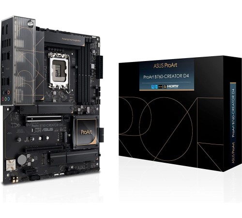 Материнская плата ASUS PROART B760-CREATOR D4, LGA 1700, Intel B760, ATX, Ret