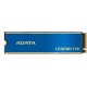 Твердотельный накопитель/ ADATA SSD LEGEND 710, 2048GB, M.2(22x80mm), NVMe 1.4, PCIe 3.0 x4, 3D NAND, R/W 2400/1800MB/s, IOPs 200 000/150 000, TBW 520, DWPD 0.23, with Heat Sink (3 года)