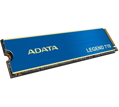 Твердотельный накопитель/ ADATA SSD LEGEND 710, 2048GB, M.2(22x80mm), NVMe 1.4, PCIe 3.0 x4, 3D NAND, R/W 2400/1800MB/s, IOPs 200 000/150 000, TBW 520, DWPD 0.23, with Heat Sink (3 года)
