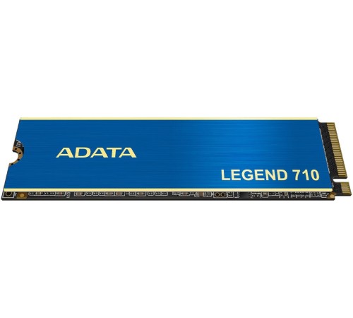Твердотельный накопитель/ ADATA SSD LEGEND 710, 2048GB, M.2(22x80mm), NVMe 1.4, PCIe 3.0 x4, 3D NAND, R/W 2400/1800MB/s, IOPs 200 000/150 000, TBW 520, DWPD 0.23, with Heat Sink (3 года)