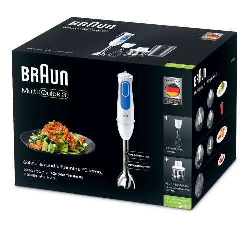 Блендер погружной Braun MQ3025 Spaghetti 700Вт белый Блендер погружной Braun MQ3025 Spaghetti 700Вт белый