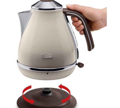 Чайник электрический Delonghi KBOV2001.BG 1.7л. 2000Вт бежевый (корпус: металл) Чайник электрический Delonghi KBOV2001.BG 1.7л. 2000Вт бежевый (корпус: металл)