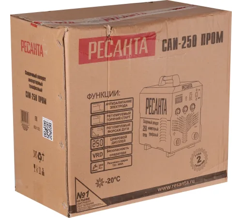 Сварочный аппарат инверторный САИ-250 ПРОМ Ресанта