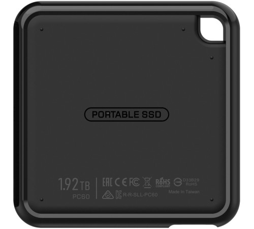 Твердотельный диск 512GB Silicon Power PC60, External, USB 3.2 Type-C [R/W - 540/500 MB/s] черный
