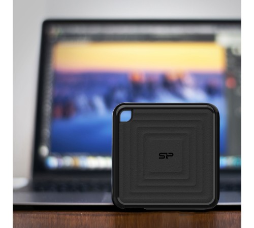 Твердотельный диск 1TB Silicon Power PC60, External, USB 3.2 Type-C [R/W - 540/500 MB/s] черный