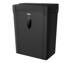 Шредер Deli ET015 черный с автоподачей (секр.P-4) фрагменты 5лист. 10лтр. пл.карты