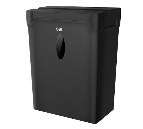 Шредер Deli ET015 черный с автоподачей (секр.P-4) фрагменты 5лист. 10лтр. пл.карты