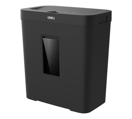 Шредер Deli ET021 черный с автоподачей (секр.P-4) фрагменты 8лист. 12лтр.