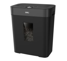 Шредер Deli ET023 черный с автоподачей (секр.P-4) фрагменты 8лист. 15лтр.