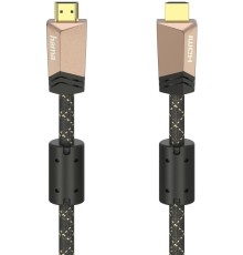 Кабель аудио-видео Hama Premium HDMI (m)/HDMI (m) 1.5м. феррит.кольца позолоч.конт. черный 5зв (00205025)