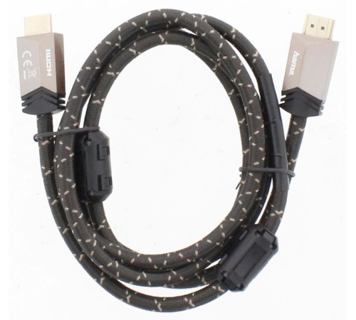 Кабель аудио-видео Hama Premium HDMI (m)/HDMI (m) 1.5м. феррит.кольца позолоч.конт. черный 5зв (00205025)