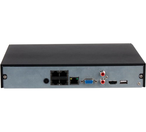 DAHUA DHI-NVR2104HS-P-I2 4-канальный IP-видеорегистратор с PoE, 4K и H.265+, видеоаналитика, разрешение записи до 12Мп