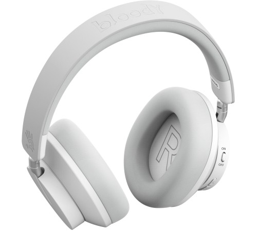 Наушники накладные A4Tech Bloody MH390 белый беспроводные bluetooth оголовье (MH390 WHITE)