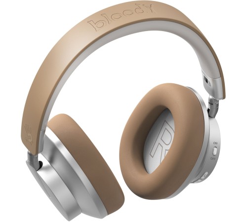 Наушники накладные A4Tech Bloody MH390 хаки беспроводные bluetooth оголовье (MH390 KHAKI)