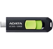 Флеш Диск A-Data 128Gb Type-C UC300 ACHO-UC300-128G-RBK/GN USB3.2 черный/зеленый