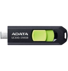 Флеш Диск A-Data 256Gb Type-C UC300 ACHO-UC300-256G-RBK/GN USB3.2 черный/зеленый