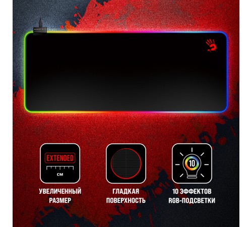 Коврик для мыши A4Tech Bloody MP-75N черный 750x300x4мм Коврик для мыши A4Tech Bloody MP-75N черный 750x300x4мм