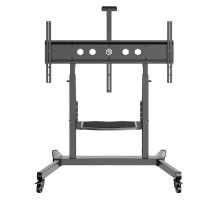 ONKRON TS1991-B черный, стойка для телевизора с кронштейном 50"-100", мобильная