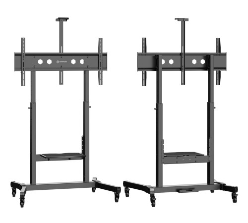 ONKRON TS1991-B черный, стойка для телевизора с кронштейном 50"-100", мобильная