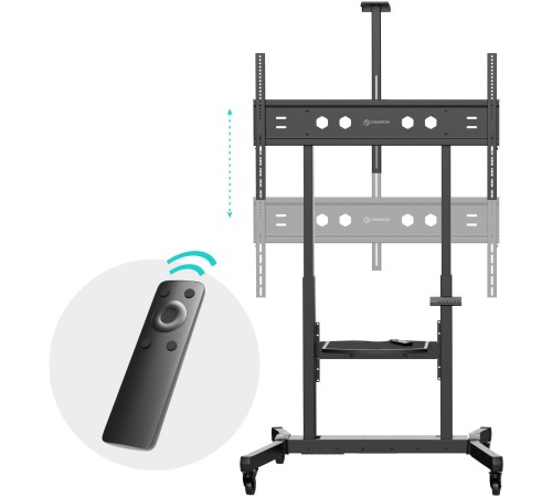 Стойка для телевизора Onkron TS1991 eLift черный 50"-100" макс.120кг напольный наклон Стойка для телевизора Onkron TS1991 eLift черный 50"-100" макс.120кг напольный наклон